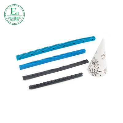OEM सीधे पेचदार दांत सीएनसी गियर रैक लचीला प्लास्टिक रैखिक गियर रैक पट्टी